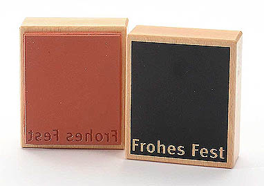 Stempel "L" Frohes Fest (Kachel)